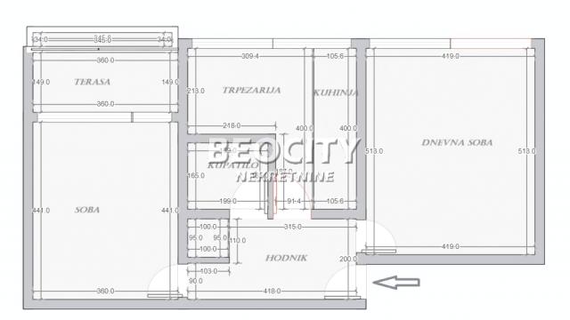 Stan, Dvosoban, Prodaja, 66m2, Konjarnik, Voždovac, Milića Rakića