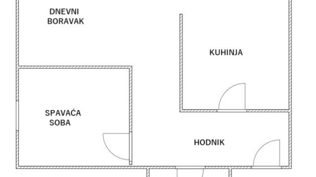Stan, Dvosoban, Prodaja, 48m2, Crveni krst, Vračar, Vojislava Ilića