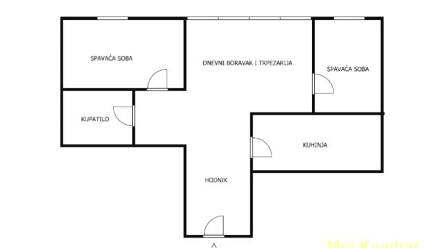 Stan, Dvoiposoban, Prodaja, 59m2, Mirijevo, Zvezdara, Grge Jankesa