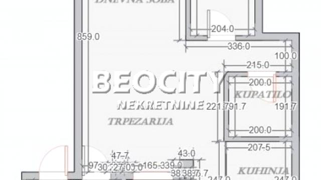 Stan, Dvosoban, Prodaja, 58m2, Blok 29, Novi Beograd, Bulevar umetnosti