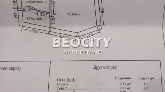 Stan, Petosoban, Prodaja, 116m2, Skadarlija, Stari grad, Strahinjića Bana