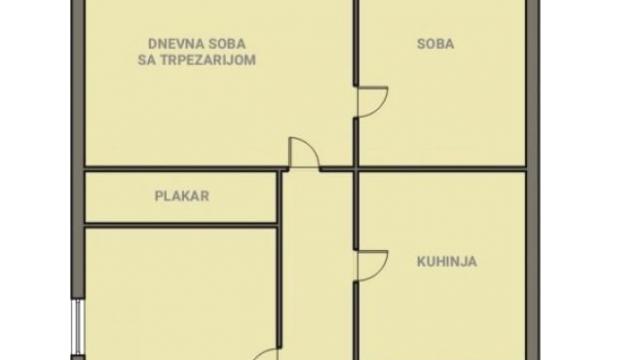 Stan, Dvoiposoban, Prodaja, 56m2, Centar, Rakovica, Pilota Mihaila Petrovića