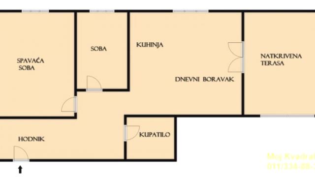 Stan, Dvoiposoban, Prodaja, 64m2, Mirijevo, Zvezdara, Matice srpske