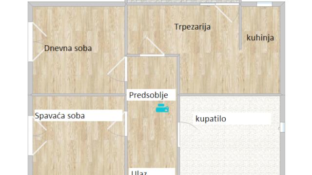 Stan, Dvosoban, Prodaja, 53m2, Karaburma, Palilula, Patrisa Lumumbe