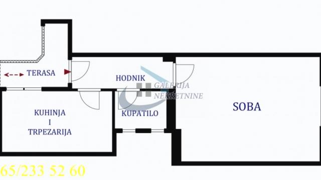 Stan, Jednosoban, Prodaja, 31m2, Bajlonijeva pijaca, Stari grad, Đorđa Jovanovića