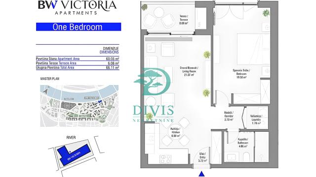 Stan, Dvosoban, Prodaja, 66m2, BW VICTORIA