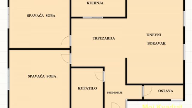 Stan, Trosoban, Prodaja, 79m2, Karaburma, Palilula, Sime Šolaje