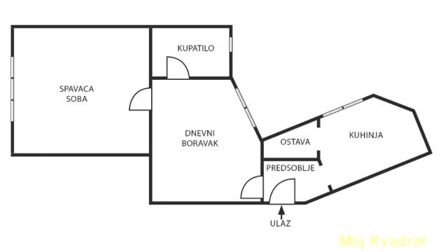 Stan, Jednoiposoban, Prodaja, 48m2, Kalenić pijaca, Vračar, Mileševska