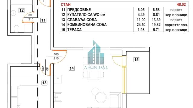 Stan, Jednoiposoban, Prodaja, 48m2, Donja Vrežina, Pantelej, Niš