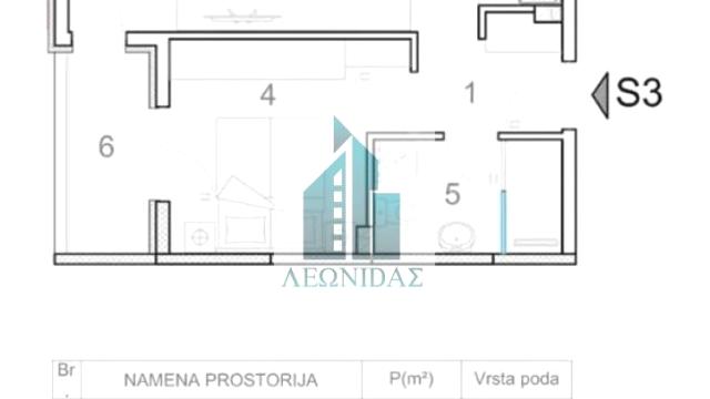 Stan, Jednoiposoban, Prodaja, 46m2, Somborska, Pantelej, Niš