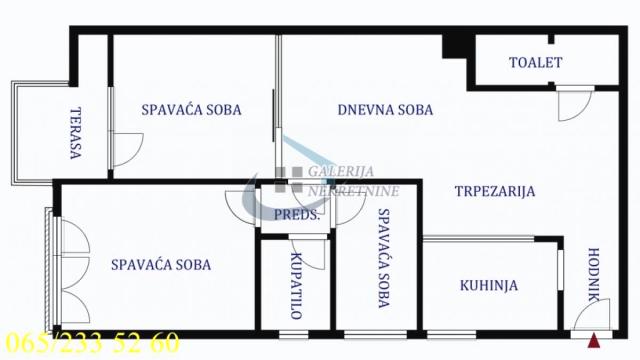 Stan, Troiposoban, Prodaja, 71m2, Hala Pionir, Palilula, Bulevar despota Stefana
