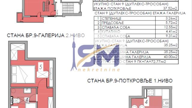 Stan, Trosoban, Prodaja, 73m2, Sremčica, Čukarica, Beogradska