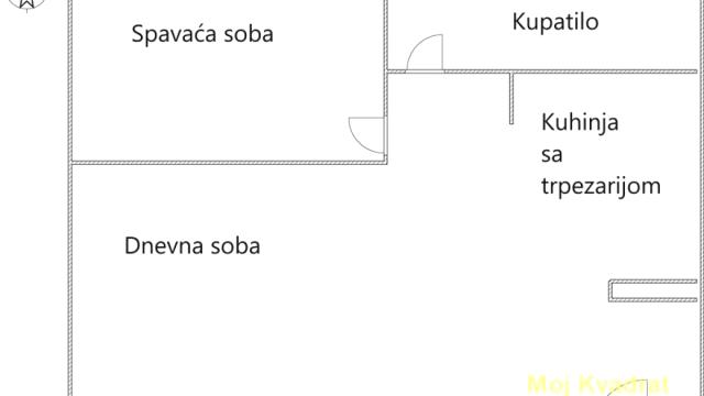 Stan, Jednoiposoban, Prodaja, 37m2, Blok 62, Novi Beograd, Nehruova
