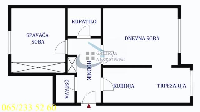 Stan, Dvosoban, Prodaja, 59m2, Palilulska pijaca, Palilula, Stanoja Glavaša