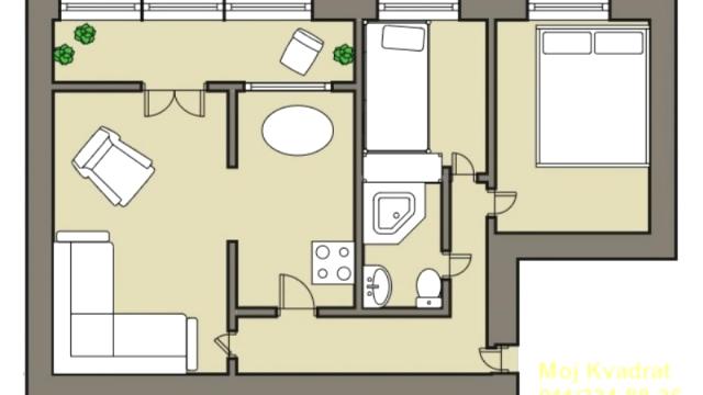 Stan, Dvoiposoban, Prodaja, 81m2, Blok 62, Novi Beograd, Nehruova