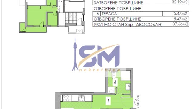 Stan, Dvosoban, Prodaja, 38m2, Sremčica, Čukarica, Beogradska