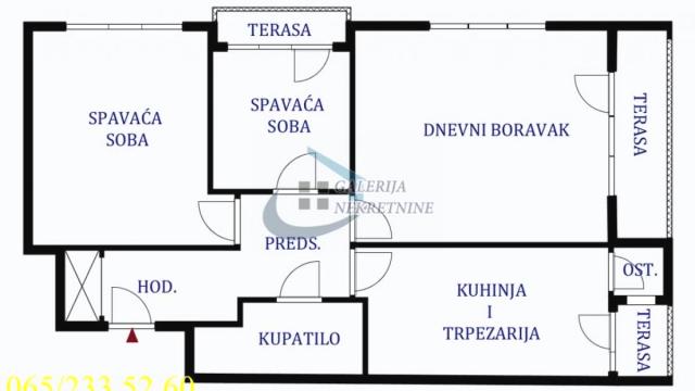 Stan, Dvoiposoban, Prodaja, 64m2, Lion, Zvezdara, Gvozdićeva