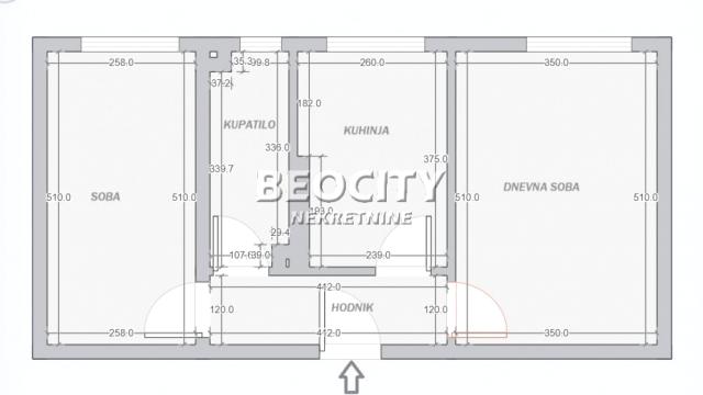 Stan, Dvosoban, Izdavanje, 50m2, Centar, Stari grad, Žorža Klemansoa