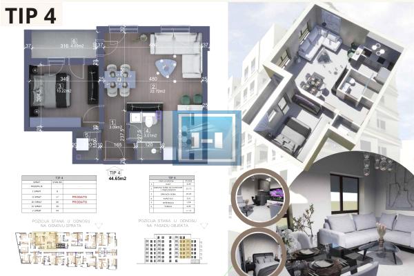 prodaja, stanova,
centar-grad-cuprija, 913604, jednoiposoban