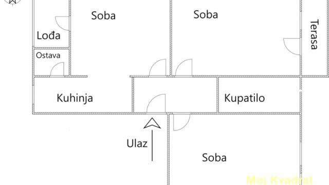 Stan, Trosoban, Prodaja, 69m2, Gornji grad, Zemun, Cara Dušana