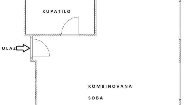 Stan, Garsonjera, Prodaja, 32m2, Hadžipopovac, Palilula, Primorska
