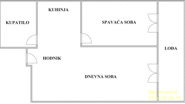 Stan, Dvosoban, Prodaja, 49m2, Hadžipopovac, Palilula, Primorska
