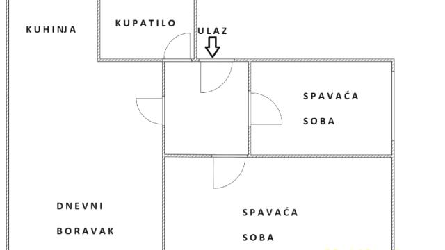 Stan, Dvoiposoban, Prodaja, 63m2, Zvezdarska šuma, Zvezdara, Murmanska
