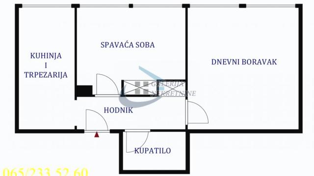 Stan, Dvosoban, Prodaja, 47m2, Šumice, Voždovac, Ustanička