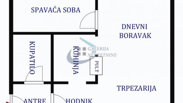 Stan, Dvosoban, Prodaja, 43m2, Čubura, Vračar, Svetolika Rankovića