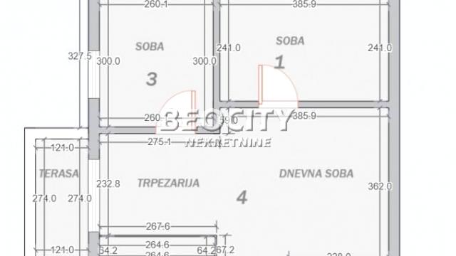 Stan, Trosoban, Prodaja, 54m2, Borča Greda, Palilula, Zrenjaninski put