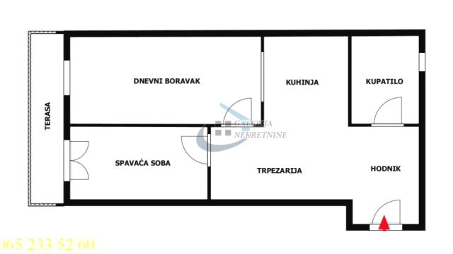 Stan, Jednoiposoban, Prodaja, 43m2, Južni bulevar, Vračar, Južni bulevar