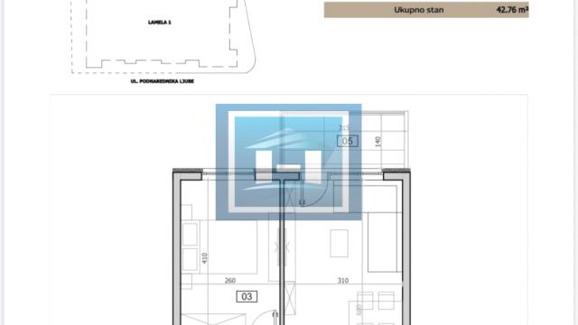 Stan, Jednosoban, Prodaja, 43m2, Centar, Gradska lokacija, Jagodina