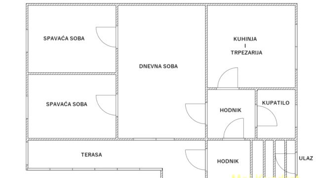 Stan, Trosoban, Prodaja, 65m2, Zvezdarska padina, Zvezdara, Živka Davidovića