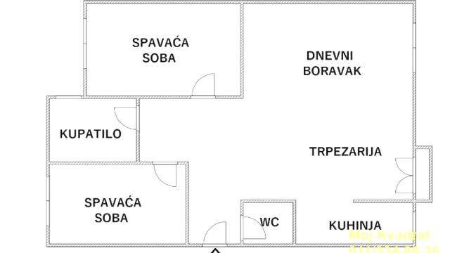 Stan, Trosoban, Prodaja, 65m2, Mirijevo, Zvezdara, Davorina Jenka