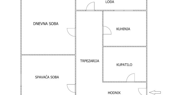 Stan, Dvosoban, Prodaja, 55m2, Kumodraž, Voždovac, Bulevar Peka Dapčevića