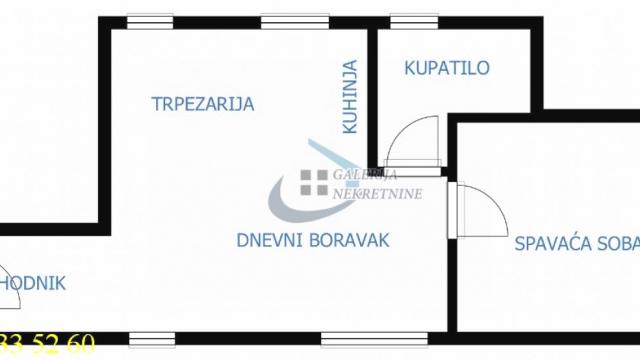 Stan, Dvosoban, Prodaja, 44m2, Skadarlija, Stari grad, Francuska