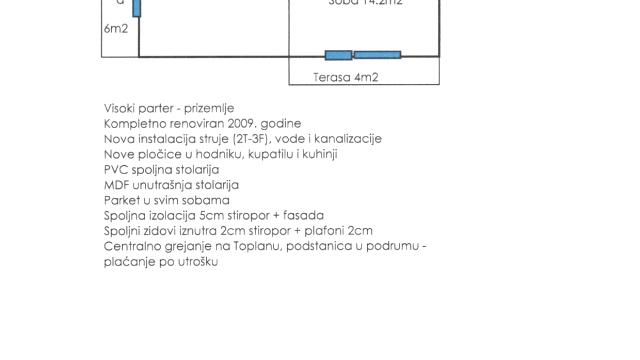 Stan, Trosoban, Prodaja, 69m2, Sever Djurkic