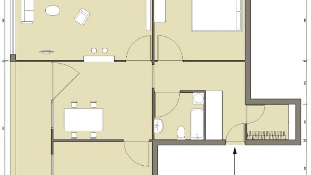 Stan, Dvosoban, Prodaja, 72m2, Blok 70 (kineski tržni centar), Novi Beograd, Jurija Gagarina