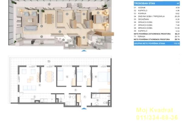 prodaja, stanova,
gornji-grad-zemun-beograd, 958338, trosoban