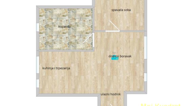 Stan, Dvosoban, Prodaja, 44m2, Skadarlija, Stari grad, Francuska