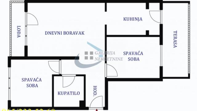 Stan, Dvoiposoban, Prodaja, 61m2, Crveni krst, Vračar, Sazonova