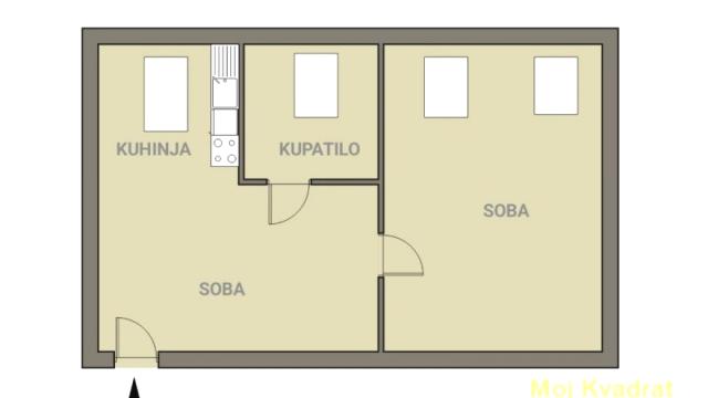 Stan, Dvosoban, Prodaja, 33m2, Obilićev venac, Stari grad, Carice Milice