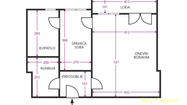 Stan, Dvosoban, Prodaja, 50m2, Centar, Savski venac, Kneza Miloša
