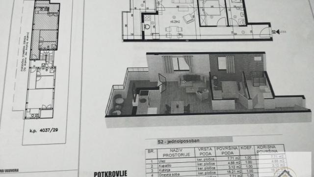 Stan, Jednoiposoban, Prodaja, 46m2, Veternik, Novi Sad, Novi Sad