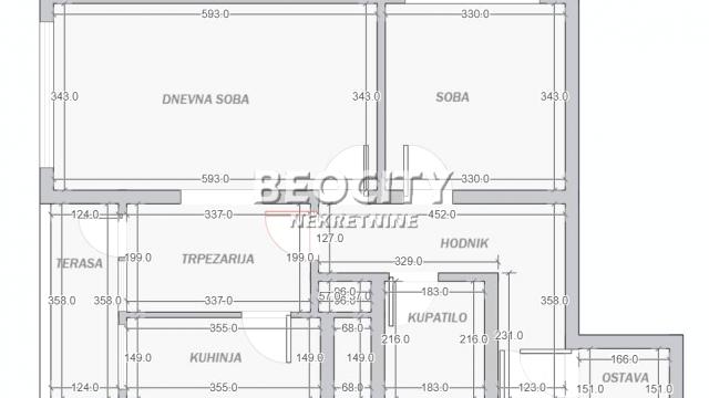 Stan, Dvoiposoban, Prodaja, 67m2, Blok 70 (kineski tržni centar), Novi Beograd, Jurija Gagarina