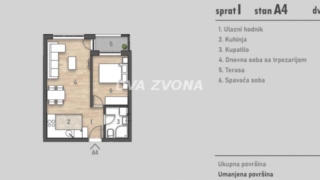 Stan, Dvosoban, Prodaja, 40m2, Centar, Novi Sad, Novi Sad