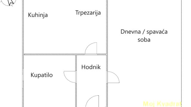 Stan, Jednosoban, Prodaja, 32m2, Blok 21, Novi Beograd, Bulevar Zorana Đinđića