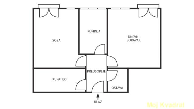 Stan, Dvosoban, Prodaja, 47m2, Stadion Crvene zvezde, Savski venac, Ljutice Bogdana