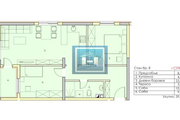 prodaja, stanova,
centar-grad-jagodina, 977695, dvoiposoban