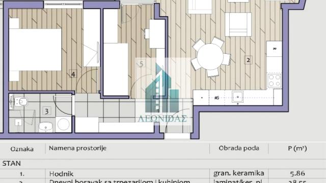 Stan, Dvoiposoban, Prodaja, 59m2, Obilićev venac, Medijana, Niš